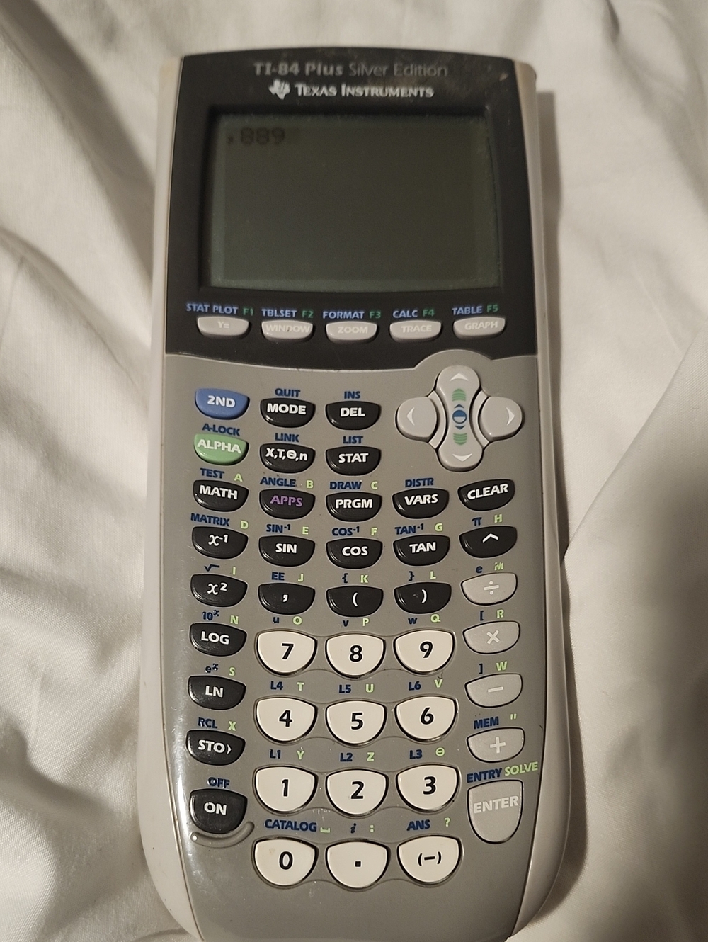 Texas Instruments TI-84 Plus Silver Edition Graphing Calculator - Gray